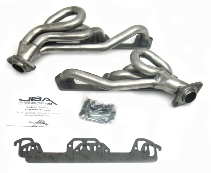 JBA — JBA 96-03 Dodge Truck 5.2L/5.9L Magnum 1-1/2in Primary Raw 409SS Cat4Ward Header
Exhaust Header - view 1