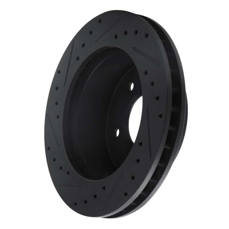 R1 Concepts — R1 90-02 Chevrolet ASTRO Front Right Drilled & Slotted Black Brake Rotor
R1 Brake Rotor Drill - view 4