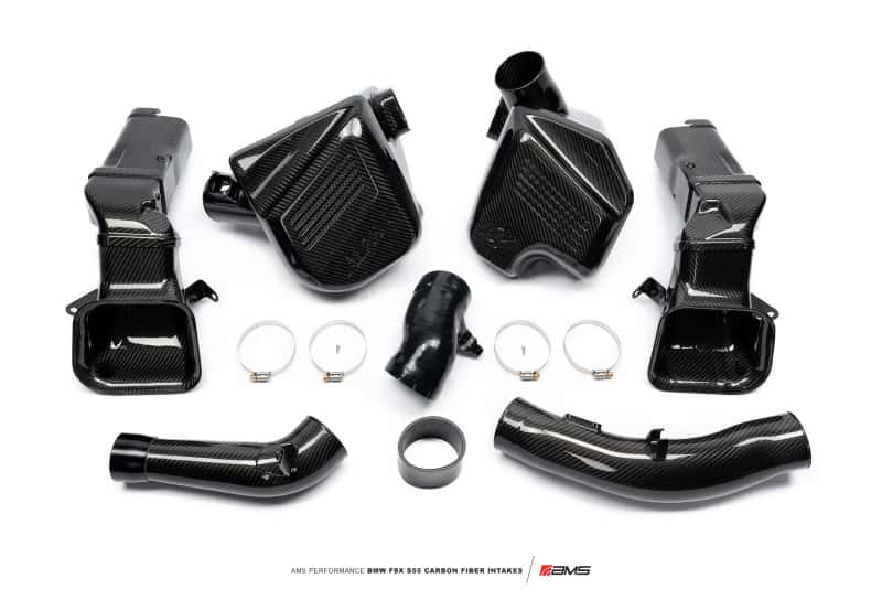 AMS — AMS Performance 15-18 BMW M3 / 15-20 BMW M4 w/ S55 3.0L Turbo Engine Carbon Fiber Intake - view 1