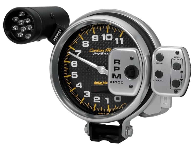 AutoMeter — Autometer Carbon Fiber 5 inch 11000 RPM ProStock/Memory Tachometer
TACH 5" 11K PRSTK CF - view 2