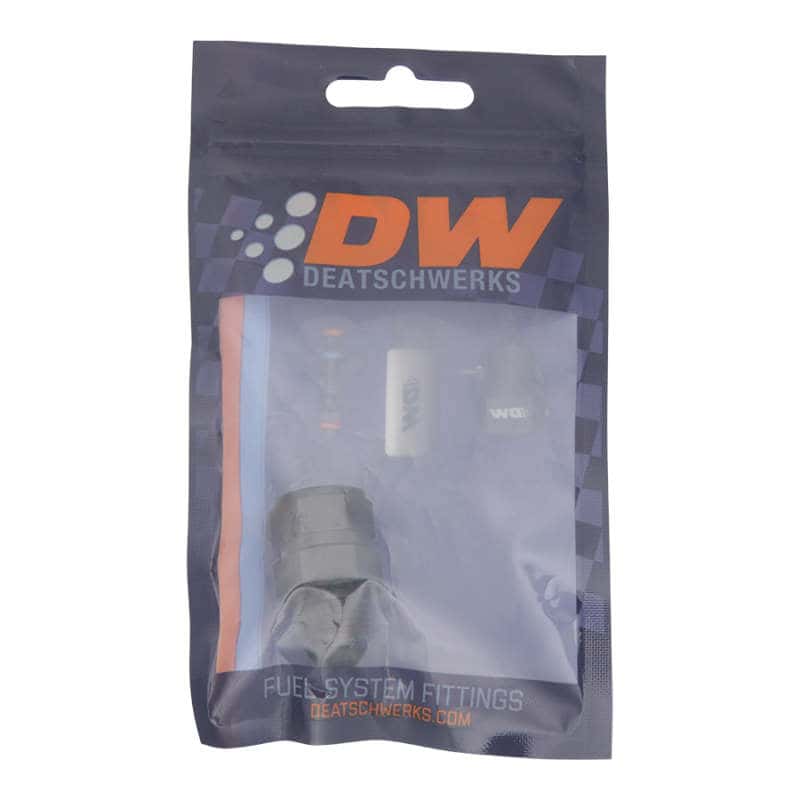 DeatschWerks — DeatschWerks 6AN Male Flare to Fuel Pump Outlet Barb Adapter - Anodized Matte Black
Lines & Fittings - view 2