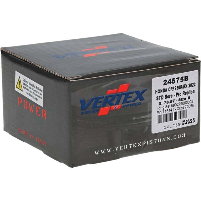 Vertex Pistons — Vertex Piston 22-24 Honda CRF 250 R 250cc Forged Replica Piston Kit - view 5