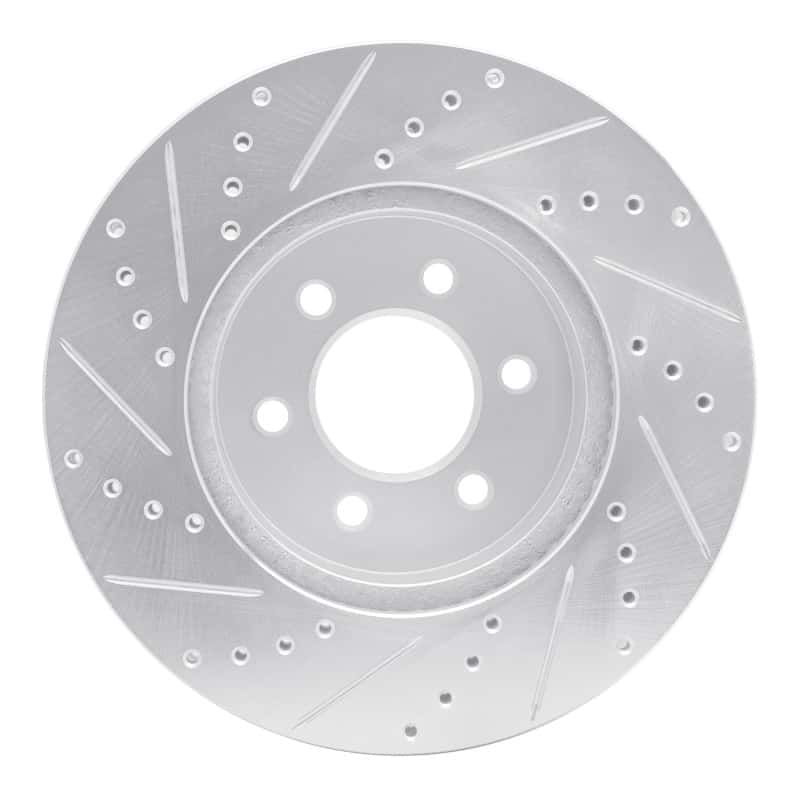 R1 Concepts — R1 03-03 Dodge Durango Front Right Drilled & Slotted Silver Brake Rotor
R1 Brake Rotor Drill - view 5