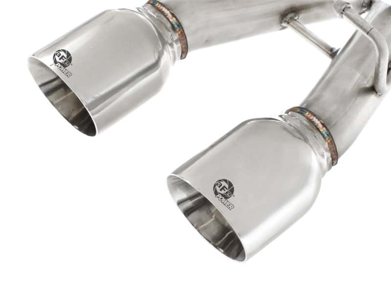 aFe — aFe MACHForce XP 2-1/2in SS-304 Cat-Back Exhausts w/ Polished Dual Tips 2008 VW Golf R32 V6-3.2L MKV
Cat-Back Exhaust - view 5