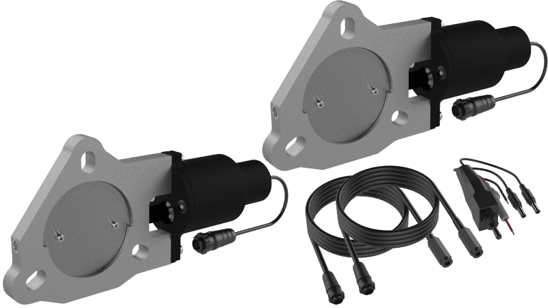 QTP — QTP 3in Bolt-On QTEC Dual Electric Cutout Valves - Pair - view 1