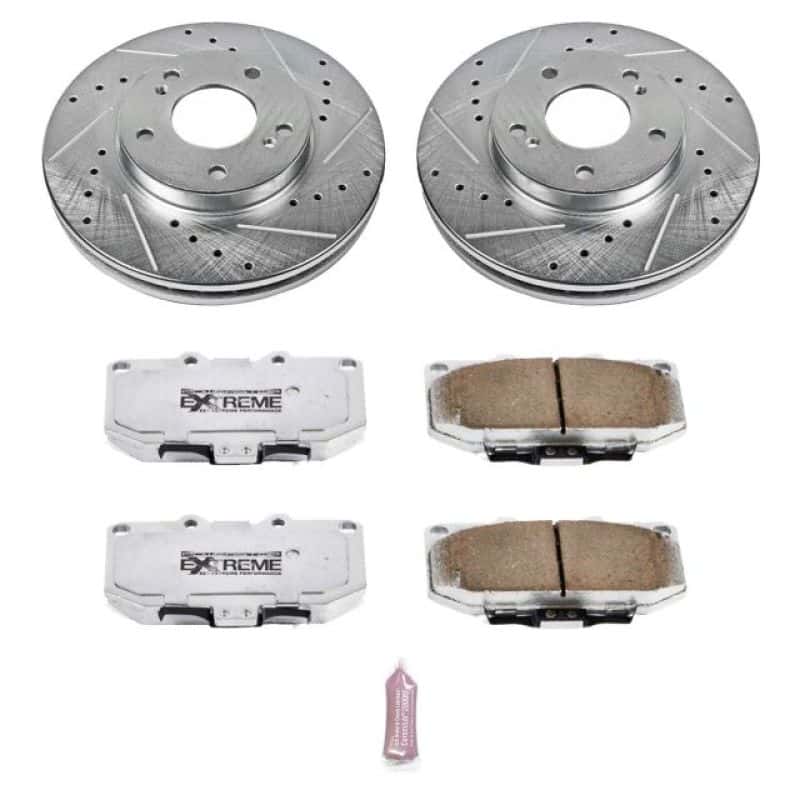 PowerStop — Power Stop 89-96 Nissan 300ZX Front Z26 Street Warrior Brake Kit - view 1