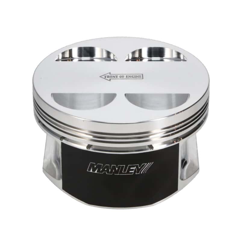 Manley Performance — Manley Nissan GT-R 3.8L VR38DETT 99mm Bore 9.8:1 CR -2cc Dish Extreme Duty Piston Set w/ Rings
Piston Set - view 7