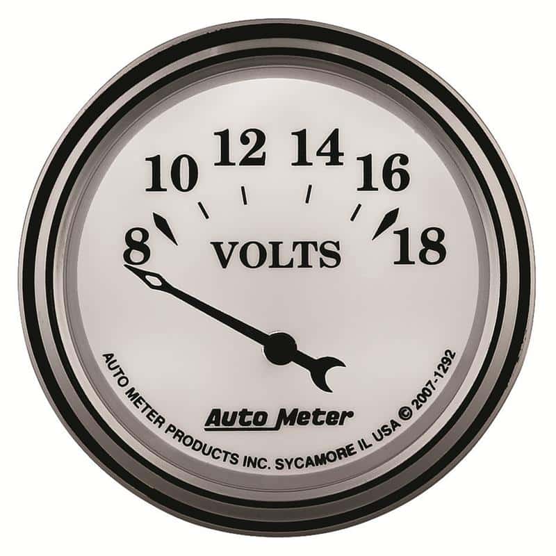 AutoMeter — AutoMeter Gauge Voltmeter 2-1/16in. 18V Elec Old Tyme White II
2-1/16" VOLTMETER, 8 - view 5