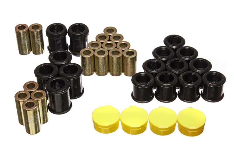 Energy Suspension — Energy Suspension 95-98 Nissan 240SX (S14) Black Rear Control Arm Bushing Set (Must reuse existing o
CntrlArmBshngKt - view 4