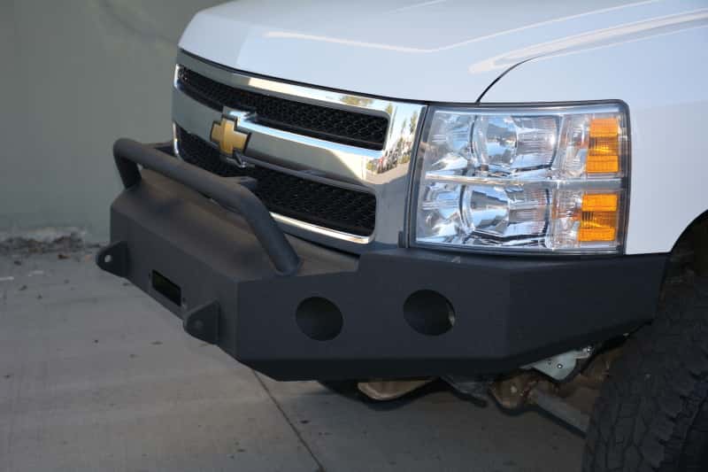 DV8 Offroad — DV8 Offroad 07-13 Chevrolet Silverado 1500 Front Bumper - Black Powdercoat - view 8