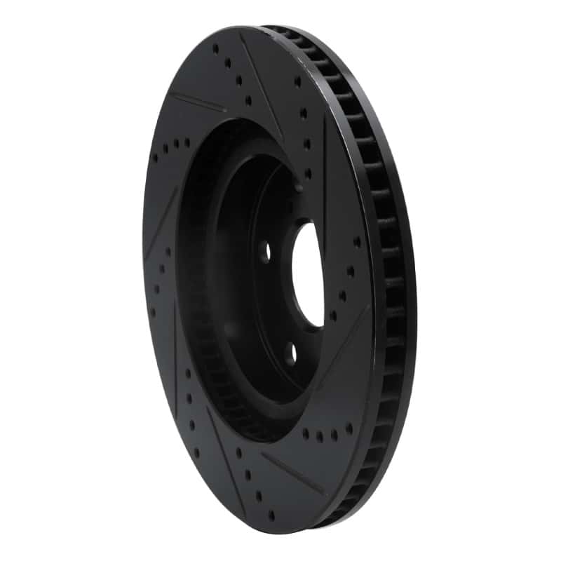 R1 Concepts — R1 2021-2025 Hyundai Ioniq 6 Front Left Drilled & Slotted Black Brake Rotor
R1 Brake Rotor Drill - view 4