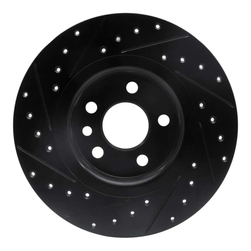 R1 Concepts — R1 15-20 Jaguar E-Pace Rear Right Drilled & Slotted Black Brake Rotor
R1 Brake Rotor Drill - view 5