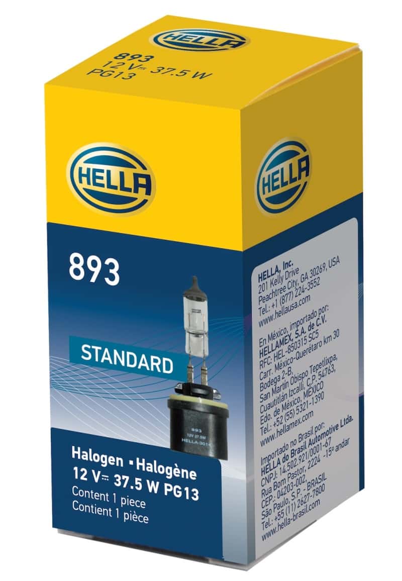 Hella — Hella Bulb 893 12V 37.5W PG13 T3.25
893 Halogen Bulb - view 7