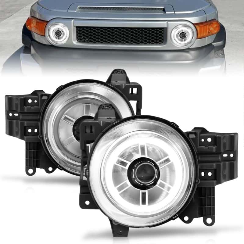 ANZO — ANZO 2007-2013 Toyota Fj Cruiser Projector Headlights w/ Halo Chrome
Head Light Set
HdLtSet - view 1