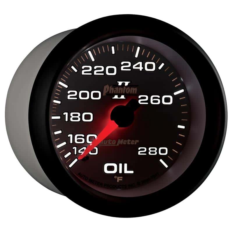 AutoMeter — AutoMeter Gauge Oil Temp 2-5/8in. 140-280 Deg. F Mechanical Phantom II
2-5/8" OIL TEMP, 14 - view 6