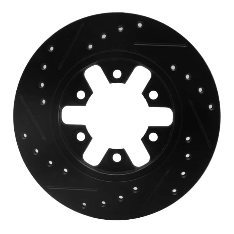R1 Concepts — R1 82-85 Nissan 720 Datsun Front Left Drilled & Slotted Black Brake Rotor
R1 Brake Rotor Drill - view 5