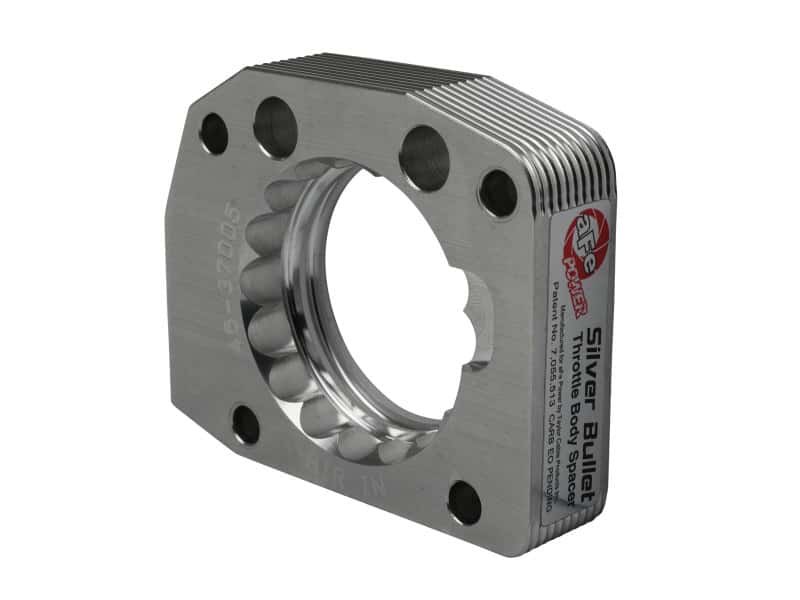 aFe — aFe 00-03 Honda S2000 L4 2.0L Silver Bullet Throttle Body Spacer - Silver
Throttle Body Spacer - view 3
