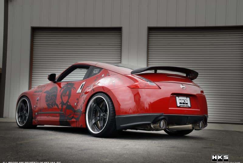 HKS — HKS 09-21 Nissan 370z Dual Hi-Power Ti. Tip Catback Exhaust (SUS304 NO COATING) - view 3