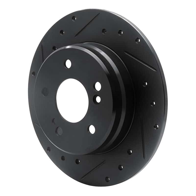 R1 Concepts — R1 87-15 Chrysler Crossfire Rear Left Drilled & Slotted Black Brake Rotor
R1 Brake Rotor Drill - view 2