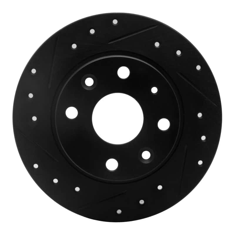 R1 Concepts — R1 90-93 Mazda Miata Rear Left Drilled & Slotted Black Brake Rotor
R1 Brake Rotor Drill - view 1
