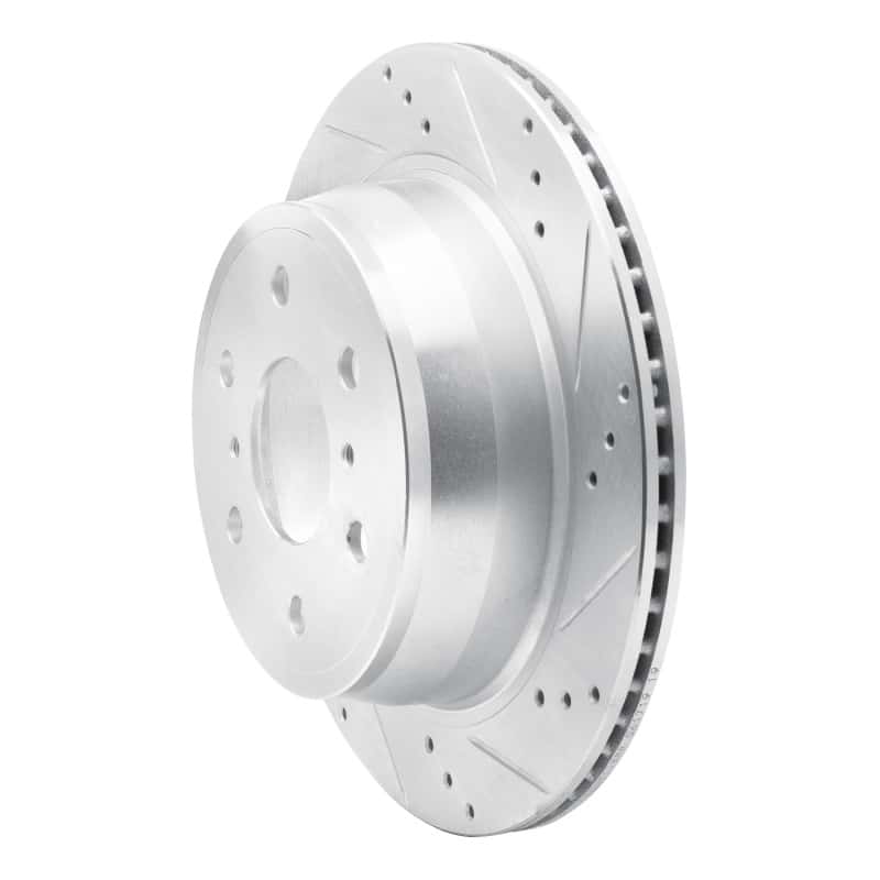 DFC — DFC 07-20 Cadillac Escalade Rear Right Drilled & Slotted Silver Brake Rotor - view 2