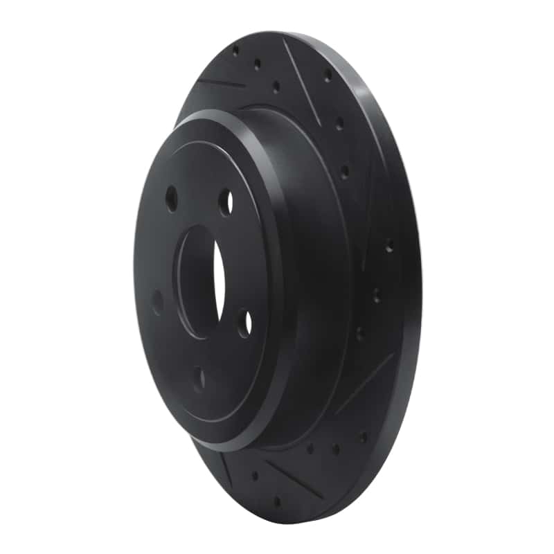 R1 Concepts — R1 05-10 Jeep Commander Rear Right Drilled & Slotted Black Brake Rotor
R1 Brake Rotor Drill - view 2