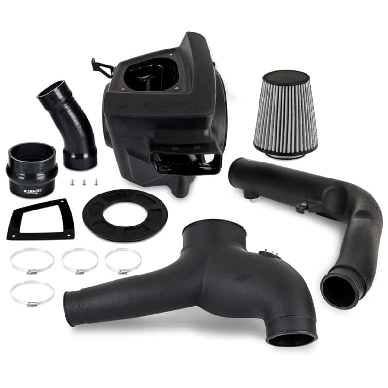 Mishimoto — Mishimoto 2021+ Bronco 2.7L Intake/Snorkel Bundle - Dry Washable Filter
Intake Package - view 3