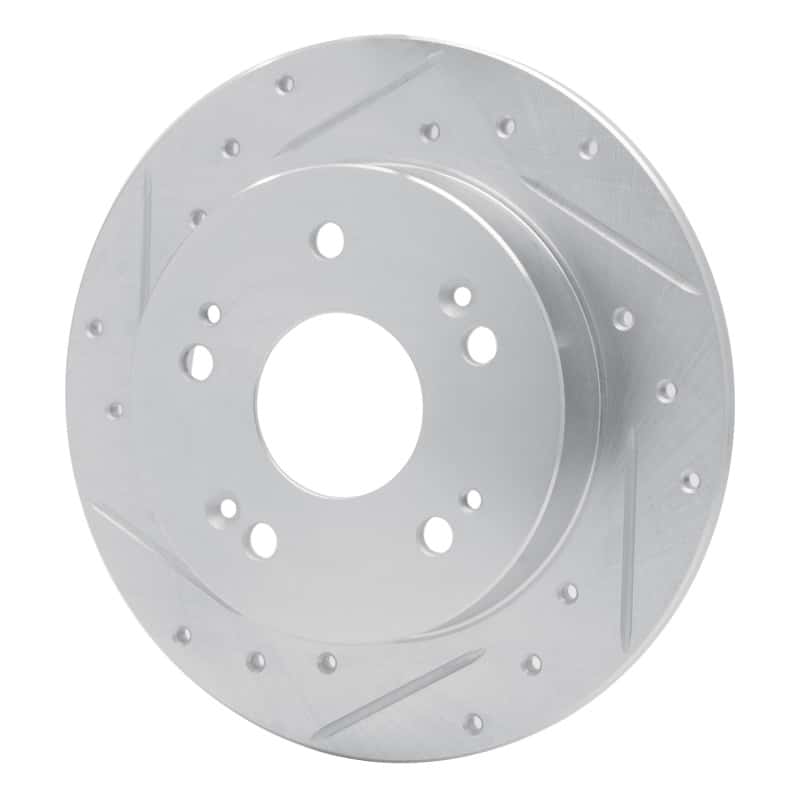 R1 Concepts — R1 06-15 Honda Civic Si Rear Left Drilled & Slotted Silver Brake Rotor
R1 Brake Rotor Drill - view 2