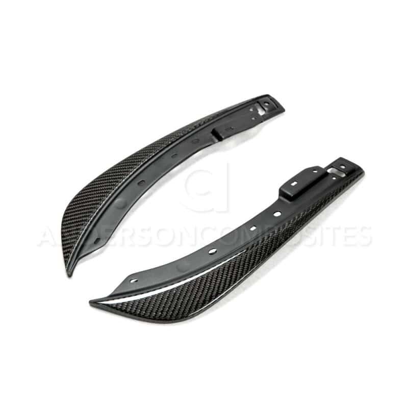 Anderson Composites — Anderson Composites 09-14 Dodge Challenger Front Bumper Canards - view 2