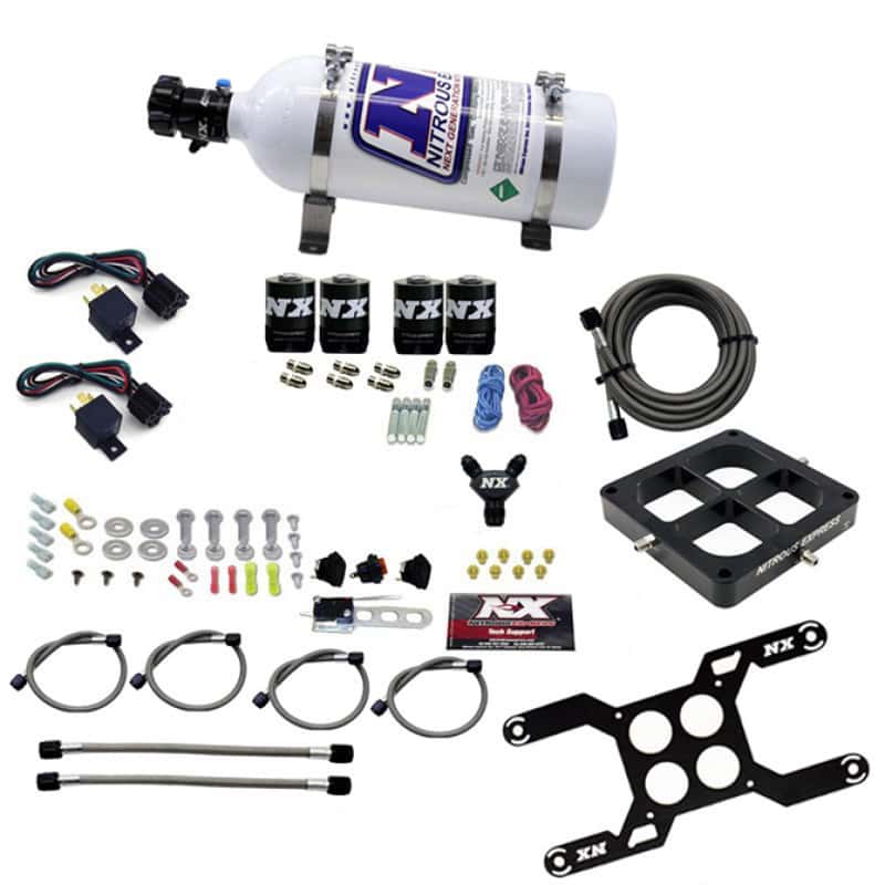 Nitrous Express — Nitrous Express Dominator Dual Stage Billet Crossbar Nitrous Kit (50-300 & 100-500HP) w/5lb Bottle
Injection System Kit
N2OSys - view 3