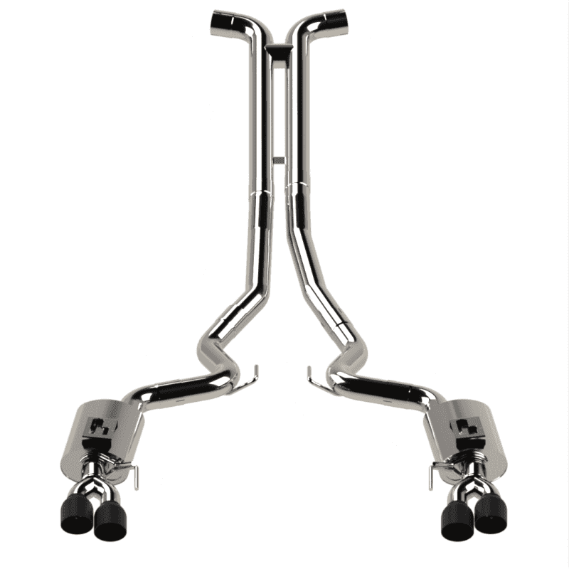 Kooks Headers — Kooks 2018+ Mustang 5.0L 4V Convertible/Coupe Cat-back Exhaust Connect to OEM Connection Point
2-1/4in. x 3in. Cat-
2-1/4" x 3" Cat-Back - view 1
