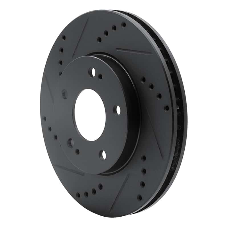 R1 Concepts — R1 00-24 Chrysler SEBRING Front Left Drilled & Slotted Black Brake Rotor
R1 Brake Rotor Drill - view 2