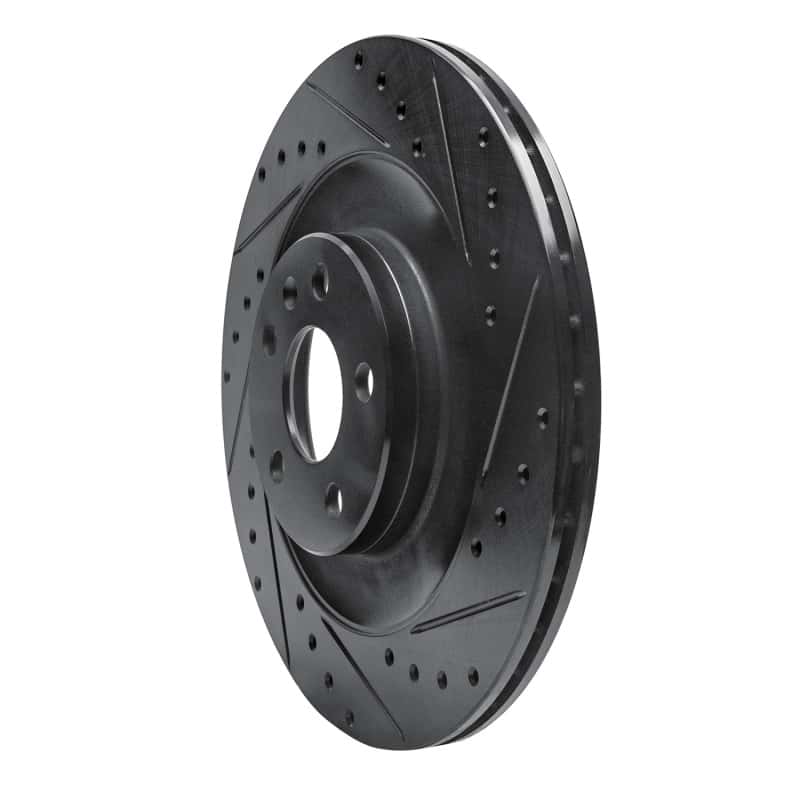 R1 Concepts — R1 16-26 Polestar Polestar 2 Rear Right Drilled & Slotted Black Brake Rotor
R1 Brake Rotor Drill - view 4