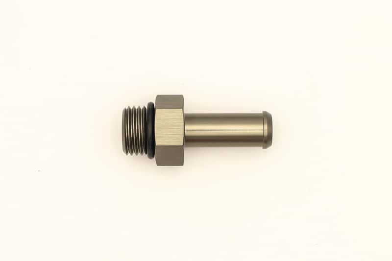 DeatschWerks — DeatschWerks 6AN ORB Male To 3/8in Barb Fitting (Single Barb - Incl O-Ring)
Lines & Fittings - view 3