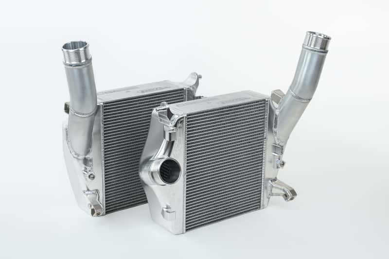 CSF — CSF 2019+ Lamborghini Urus / 2020+ Audi RS Q8 / SQ8 / SQ7 High Performance Intercooler System- Raw
CSF Intercooler - view 1