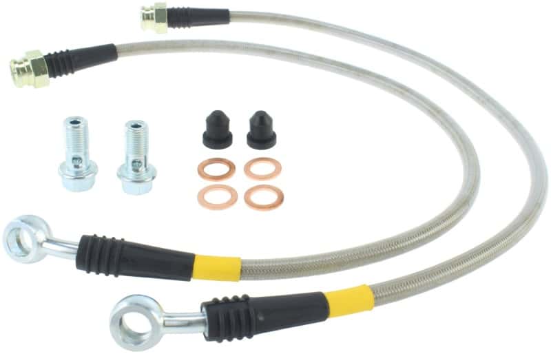 Stoptech — StopTech 14-15 Chevy Corvette Z51 (C7) V8 Stainless Steel Front Brake Lines
SS Brake Lines - view 1