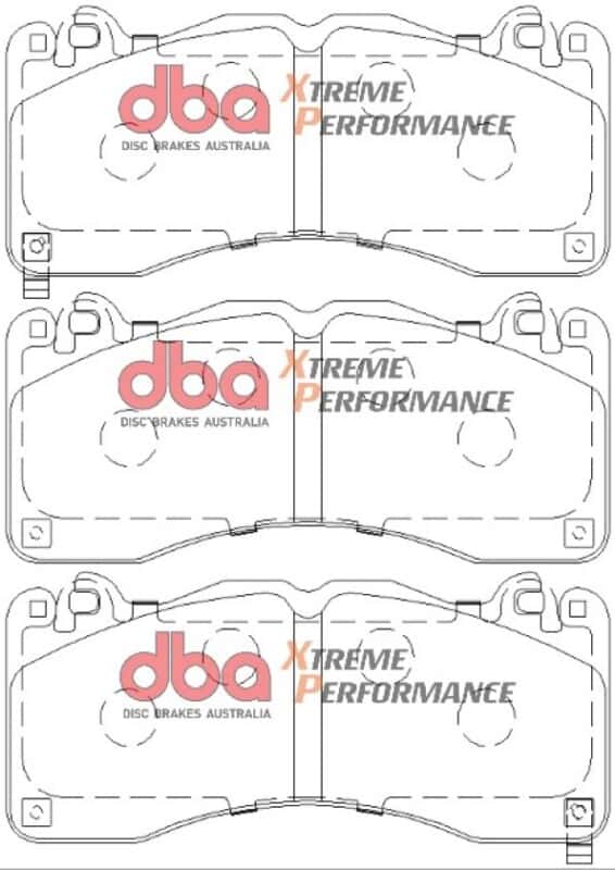 DBA — DBA 15-19 Ford Mustang GT (w/Performance Pkg/380mm Front Rotor) XP Performance Front Brake Pads
Brake Pad - view 1