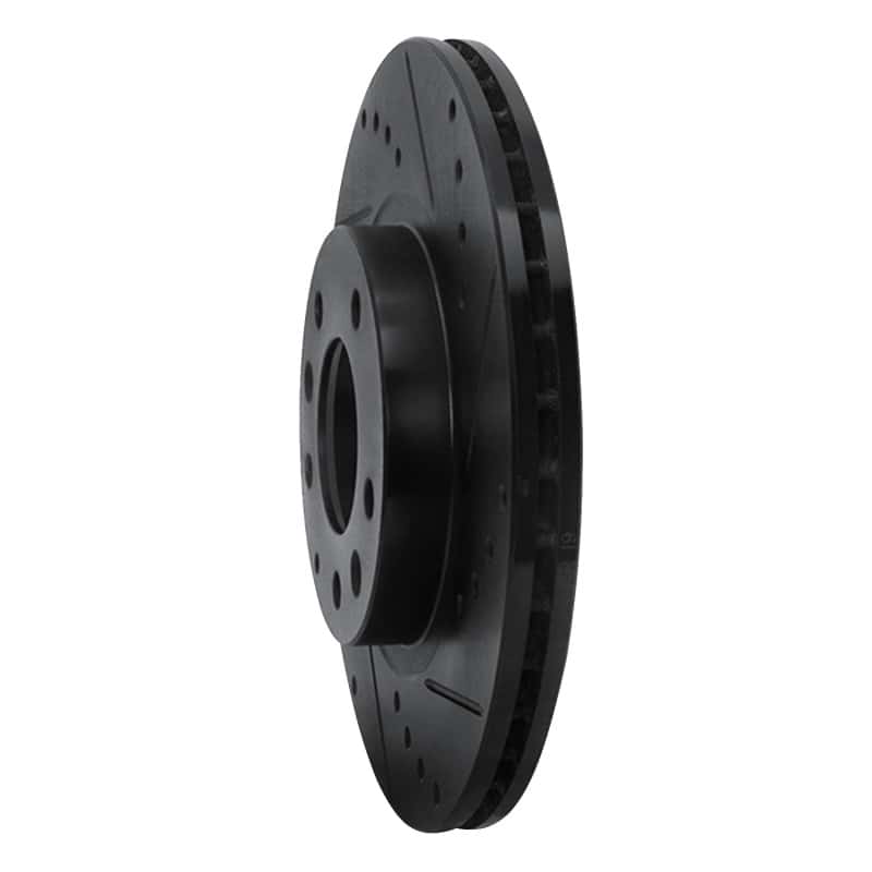R1 Concepts — R1 06-15 Mazda MX-5 Miata Front Right Drilled & Slotted Black Brake Rotor
R1 Brake Rotor Drill - view 2
