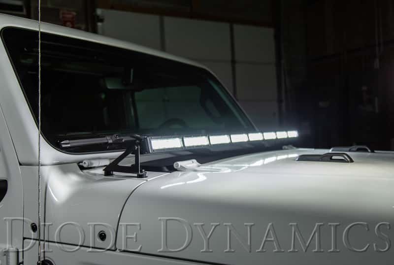 Diode Dynamics — Diode Dynamics 18-21 Jeep JL Wrangler/Gladiator Hood Bracket Kit - view 8