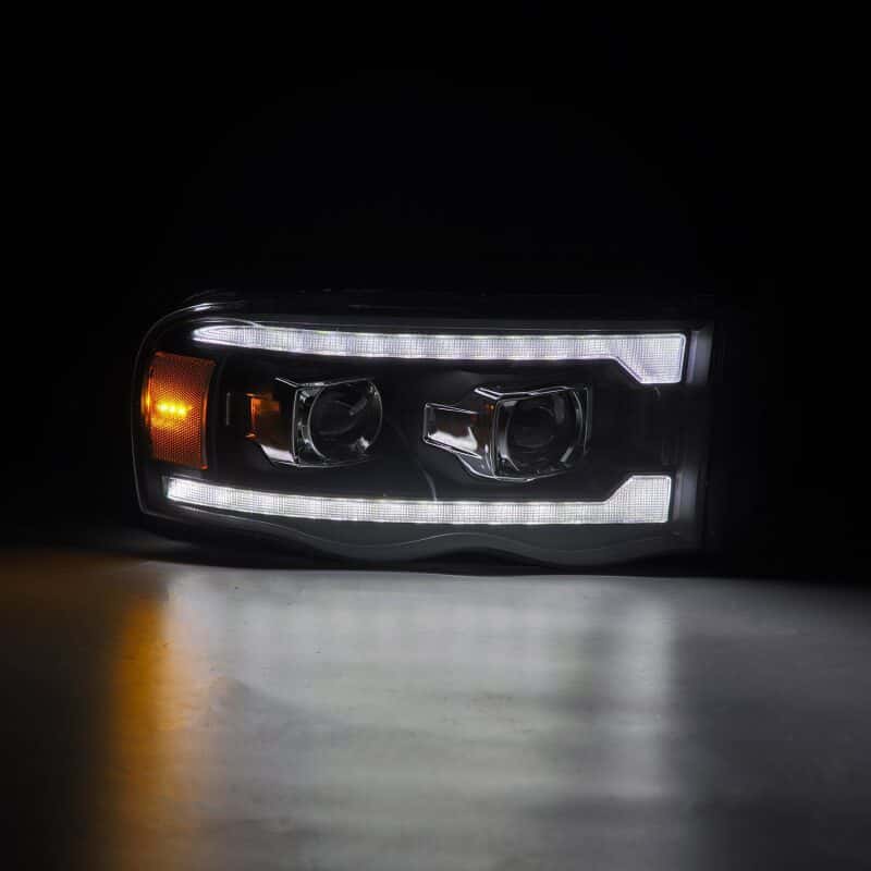 AlphaRex — AlphaRex 02-05 Dodge Ram 1500 PRO-Series Projector Headlights Plank Style Chrome w/Seq Signal
Projector Headlights - view 4