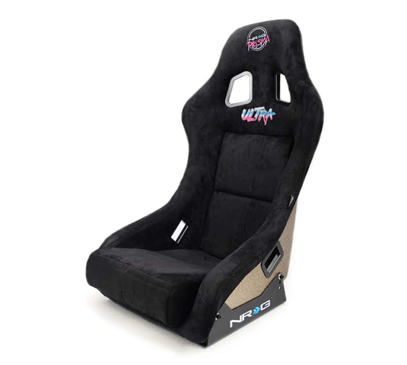 NRG — NRG FRP Bucket Seat ULTRA Edition - Medium (Black Alcantara/Gold Glitter Back) - view 8
