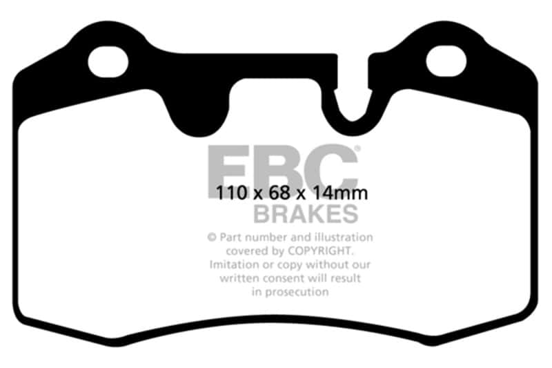 EBC — EBC 04-12 Aston Martin DB9 5.9 Bluestuff Rear Brake Pads
Disc Brake Pad - view 4