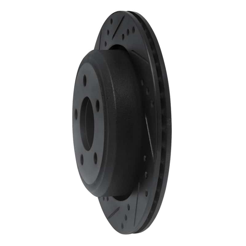 R1 Concepts — R1 10-11 Ford Ranger (USA/Canada) Rear Left Drilled & Slotted Black Brake Rotor
R1 Brake Rotor Drill - view 2