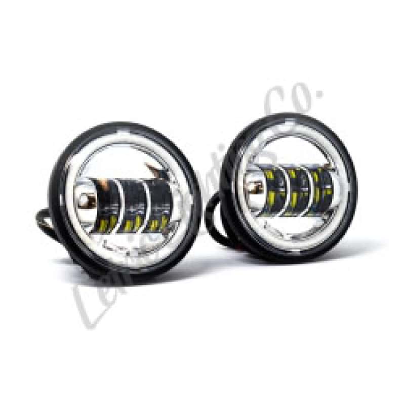 Letric Lighting — Letric Lighting 4.5in Chrome Full-Halo Indian - view 2
