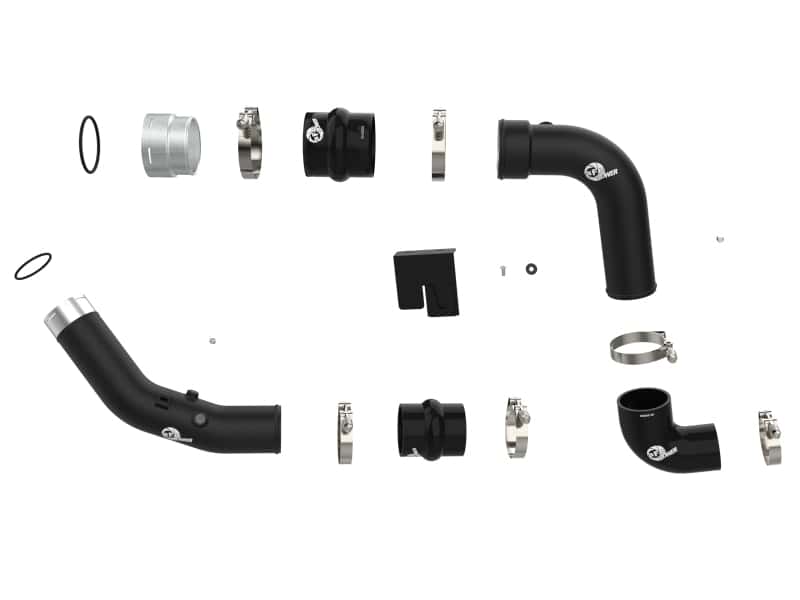 aFe — aFe 23-24 Ford F250/F350 Super Duty V8-6.7L BladeRunner 3 In. Aluminum Hot and Cold Charge Pipe- BLK
Charge Pipe Kit - view 2