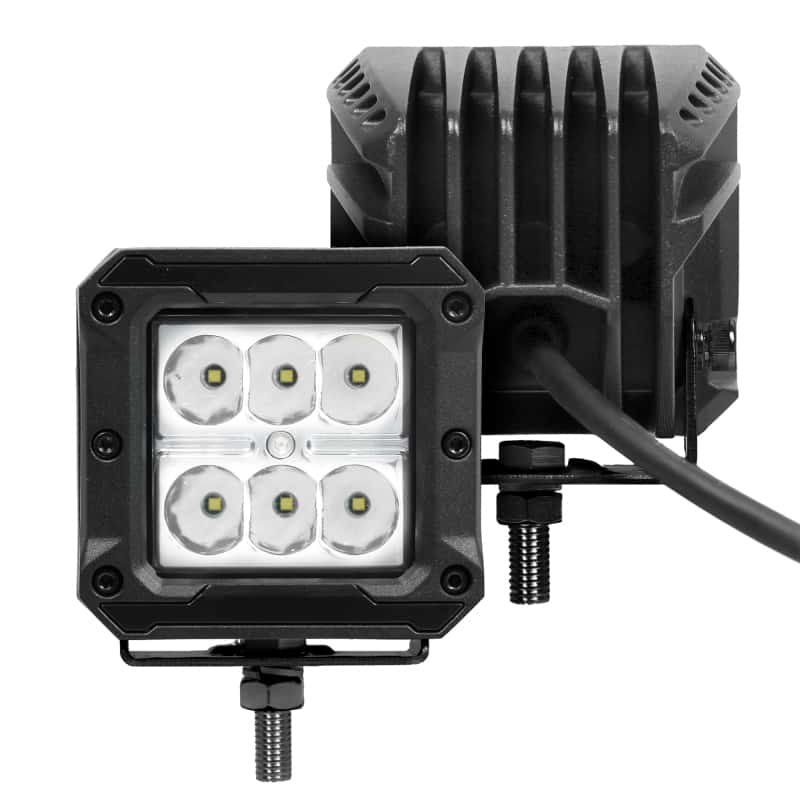 Go Rhino — Go Rhino Xplor Bright Series Cube LED Spot Light Kit (Surface/Threaded Stud Mount) 3x3 - Blk (Pair)
Bright-3x3 Light Kit - view 5