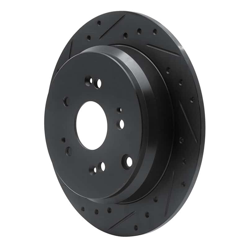 R1 Concepts — R1 2005-2018 Acura RDX Rear Left Drilled & Slotted Black Brake Rotor
R1 Brake Rotor Drill - view 2