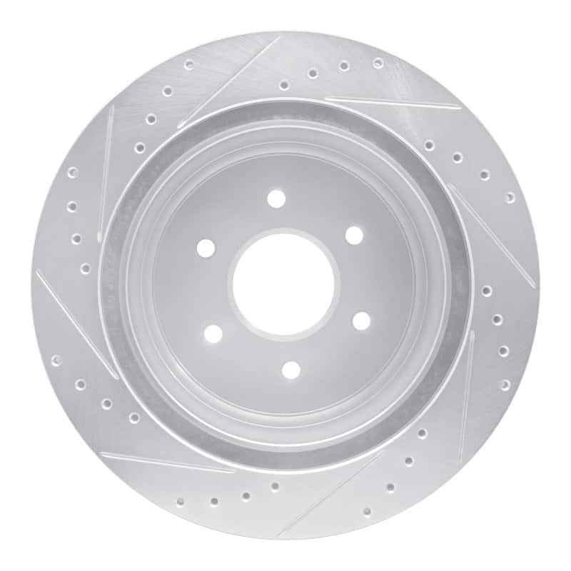 R1 Concepts — R1 16-24 Nissan Titan XD Rear Right Drilled & Slotted Silver Brake Rotor
R1 Brake Rotor Drill - view 5
