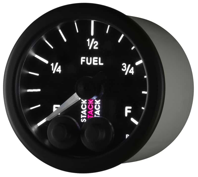 AutoMeter — Autometer Stack 52mm 0-280 Ohm Programmable Pro-Control Fuel Level Gauge - Black
Ga FUEL PC Blk Univ - view 4