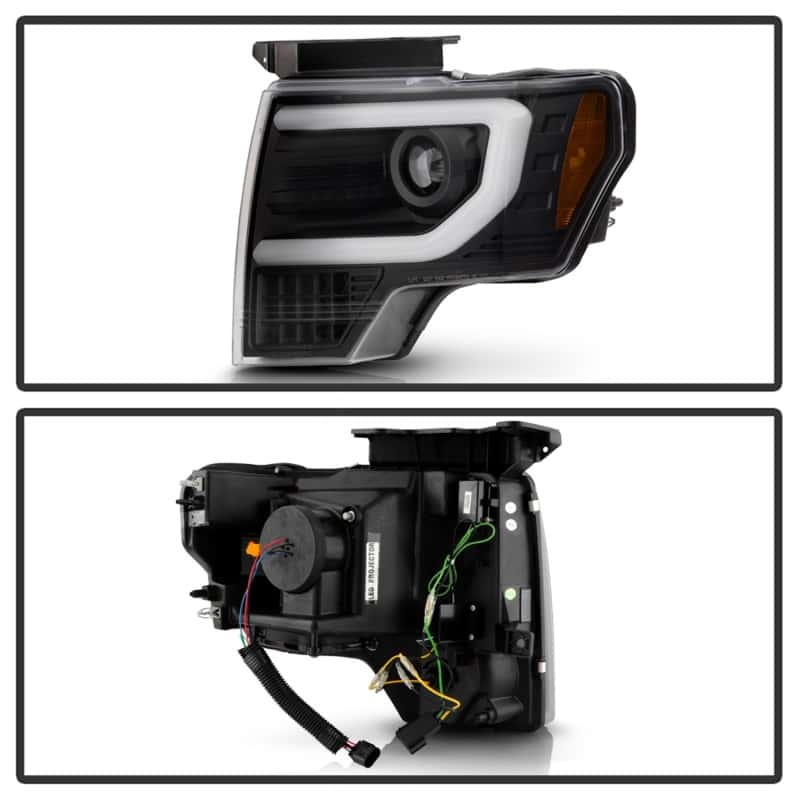 SPYDER — Spyder Ford F150 09-14 Halogen Light Bar Projector Headlights Black PRO-YD-FF15009PL-SEQ-BK
Projector Headlights
Head Light Set - view 3